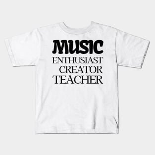 Music Enthusiast Kids T-Shirt